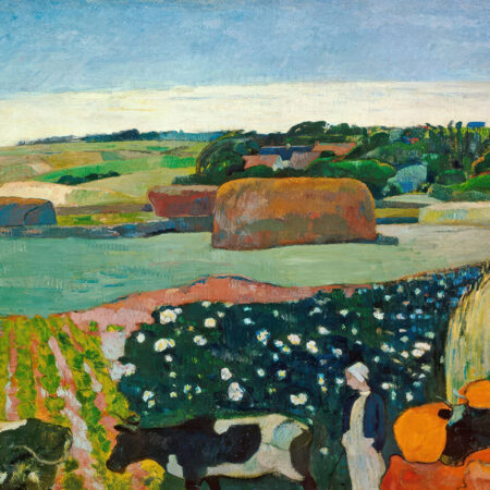 Πινακας σε καμβά PAUL GAUGUIN - HAYSTACKS IN BRITTANY - Paul Gauguin Sticky 5