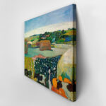 Πινακας σε καμβά PAUL GAUGUIN - HAYSTACKS IN BRITTANY