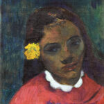 Πίνακας σε καμβά PAUL GAUGUIN - HEAD OF A TAHITIAN WOMAN