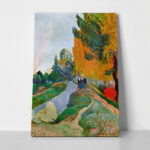 Πινακας σε καμβά PAUL GAUGUIN - LANDSCAPE IN ARLES NEAR THE ALYSCAMPS