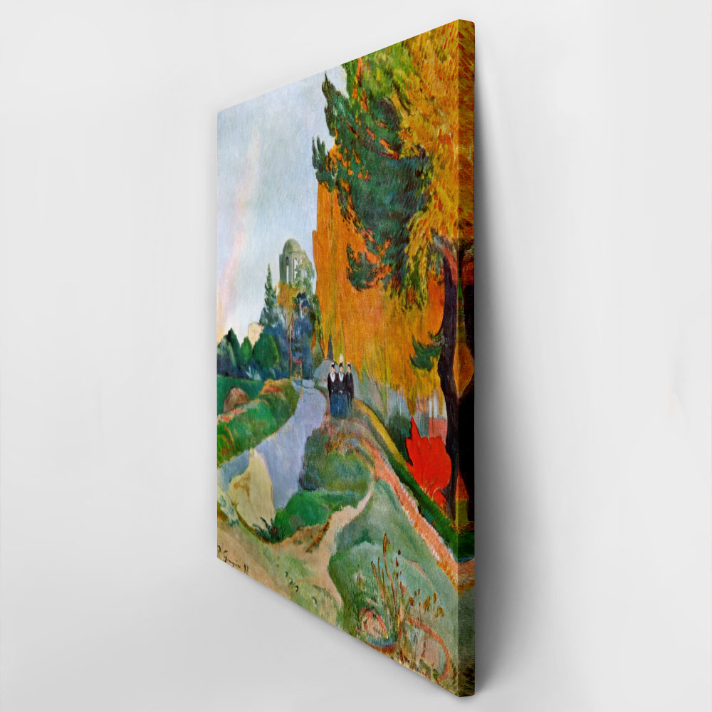 Πινακας σε καμβά PAUL GAUGUIN - LANDSCAPE IN ARLES NEAR THE ALYSCAMPS