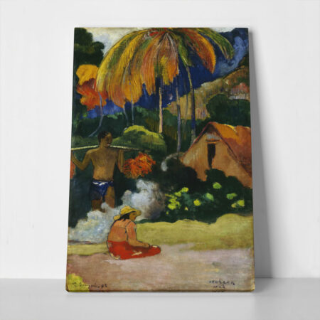 Πινακας σε καμβά PAUL GAUGUIN - LANDSCAPE IN TAHITI
