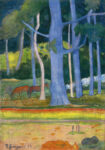 Πινακας σε καμβά PAUL GAUGUIN - LANDSCAPE WITH BLUE TREES