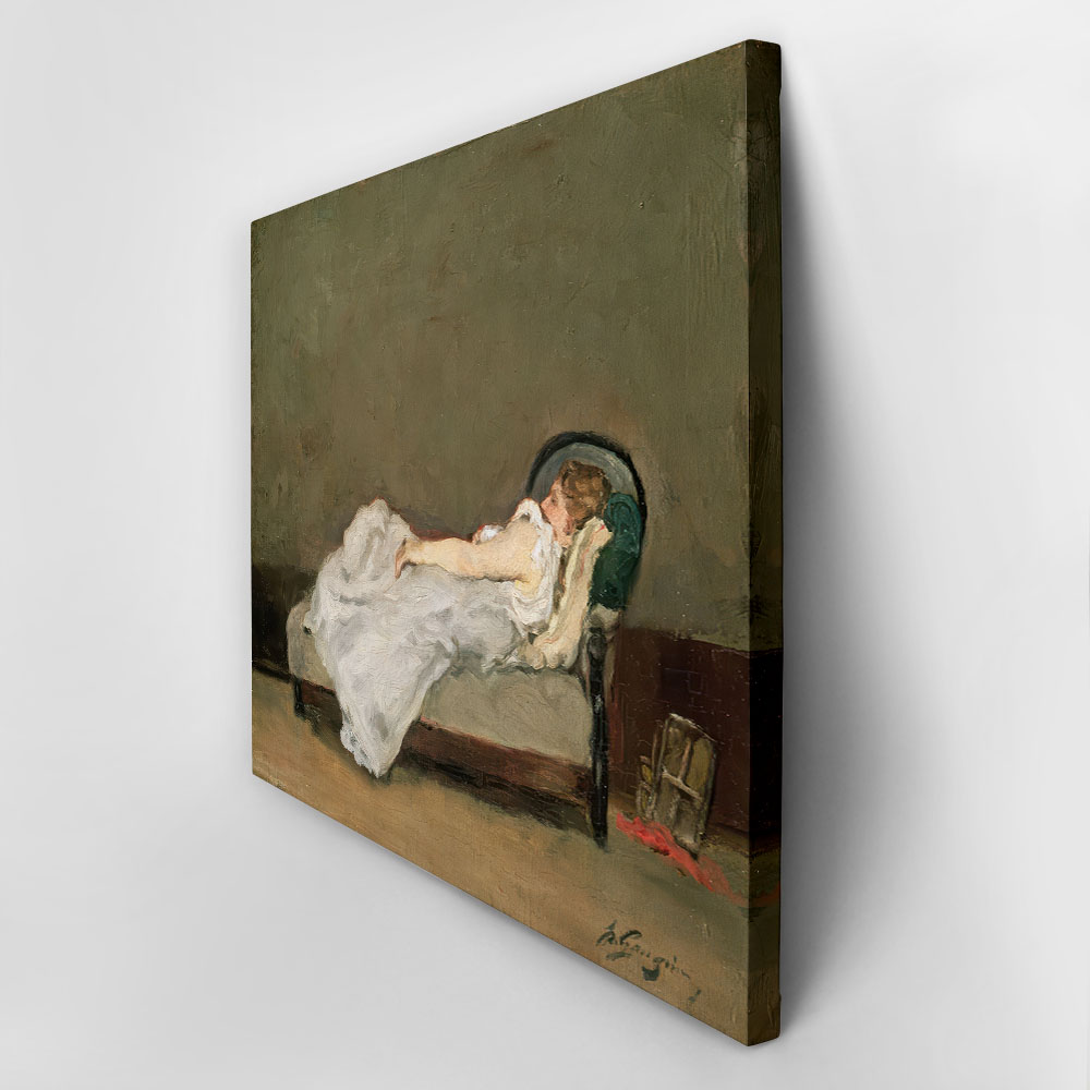 Πινακας σε καμβά PAUL GAUGUIN - METTE ASLEEP ON A SOFA