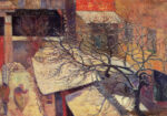 Πινακας σε καμβά PAUL GAUGUIN - PARIS IN THE SNOW