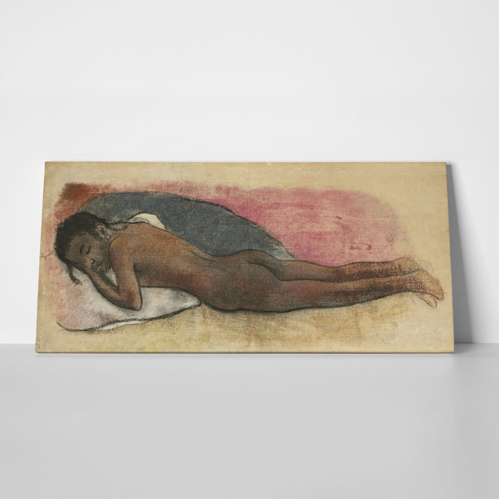 Πίνακας Πανοραμικός σε καμβά PAUL GAUGUIN - RECLINING NUDE