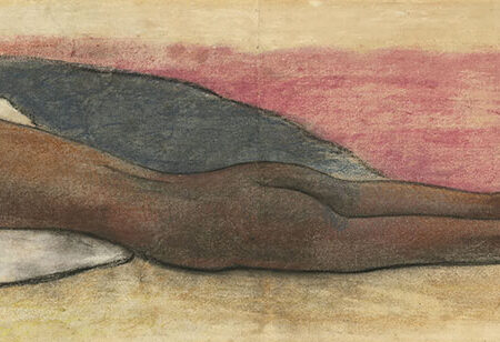 Πίνακας Πανοραμικός σε καμβά PAUL GAUGUIN - RECLINING NUDE - Paul Gauguin Sticky 5