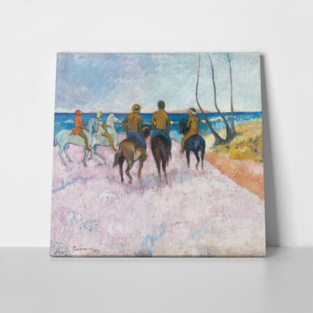 Πίνακας σε καμβά PAUL GAUGUIN - RIDERS ON THE BEACH 1902