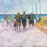 Πίνακας σε καμβά PAUL GAUGUIN - RIDERS ON THE BEACH 1902