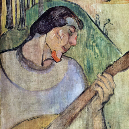 Πινακας σε καμβά PAUL GAUGUIN - SELF PORTRAIT WITH A MANDOLIN - Paul Gauguin Sticky 5
