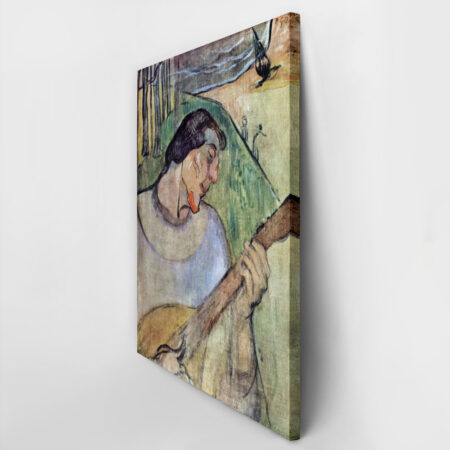 Πινακας σε καμβά PAUL GAUGUIN - SELF PORTRAIT WITH A MANDOLIN - Paul Gauguin Sticky 2