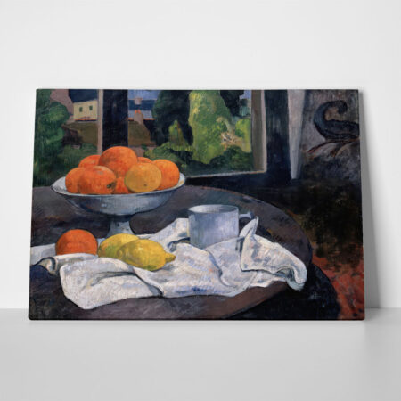 Πινακας σε καμβά PAUL GAUGUIN - STILL LIFE WITH BOWL OF FRUIT AND LEMONS