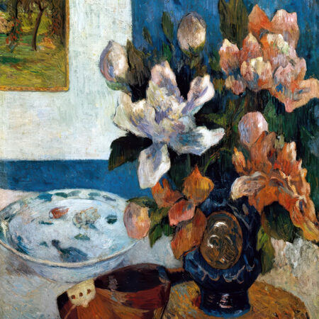 Πινακας σε καμβά PAUL GAUGUIN - STILL LIFE WITH CHINESE PEONIES AND MANDOLIN - Paul Gauguin Sticky 5