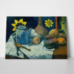 Πινακας σε καμβά PAUL GAUGUIN - STILL LIFE WITH TEAPOT AND FRUIT