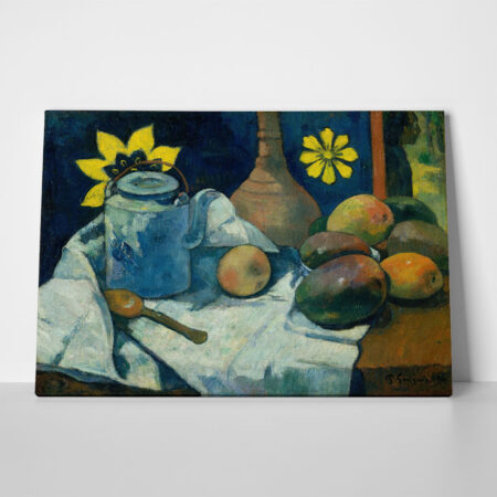 Πινακας σε καμβά PAUL GAUGUIN - STILL LIFE WITH TEAPOT AND FRUIT