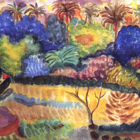 Πινακας σε καμβά PAUL GAUGUIN - TAHITIAN LANDSCAPE 1897 - Paul Gauguin Sticky 5
