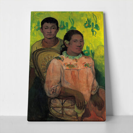 Πινακας σε καμβά PAUL GAUGUIN - TAHITIAN WOMAN AND BOY