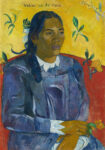 Πινακας σε καμβά PAUL GAUGUIN - TAHITIAN WOMAN WITH A FLOWER