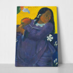 Πινακας σε καμβά PAUL GAUGUIN - TAHITIAN WOMAN WITH A MANGO