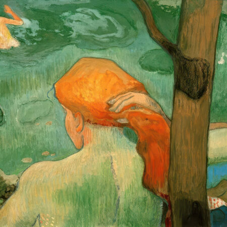 Πινακας σε καμβά PAUL GAUGUIN - THE BATHING PLACE - Paul Gauguin Sticky 5