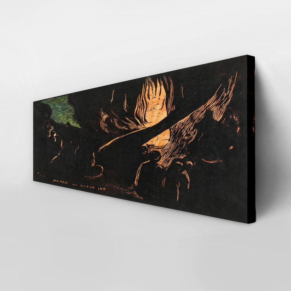 Πίνακας Πανοραμικός σε καμβά PAUL GAUGUIN - THE DEVIL SPEAKS
