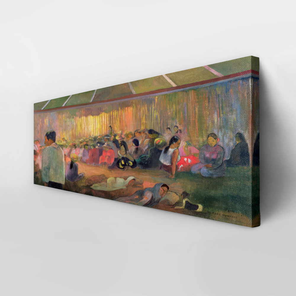 Πίνακας Πανοραμικός σε καμβά PAUL GAUGUIN - THE HOUSE OF SONGS