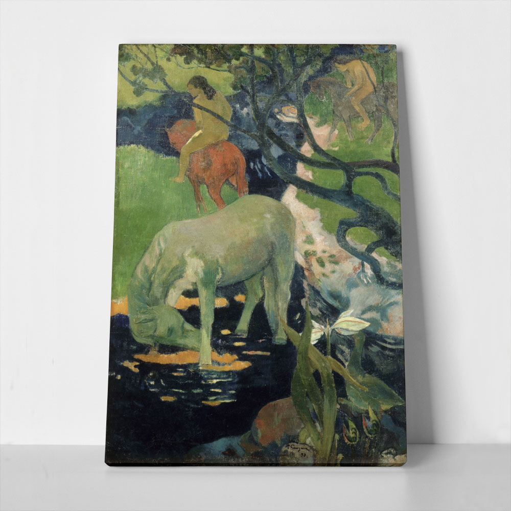 Πινακας σε καμβά PAUL GAUGUIN - THE WHITE HORSE