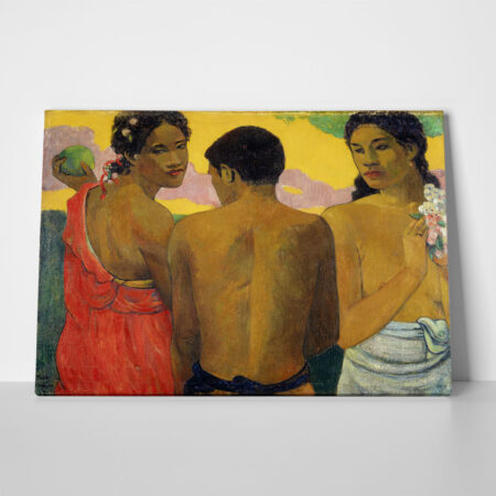 Πινακας σε καμβά PAUL GAUGUIN - THREE TAHITIANS