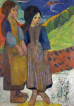 Πινακας σε καμβά PAUL GAUGUIN - TWO BRETON GIRLS BY THE SEA