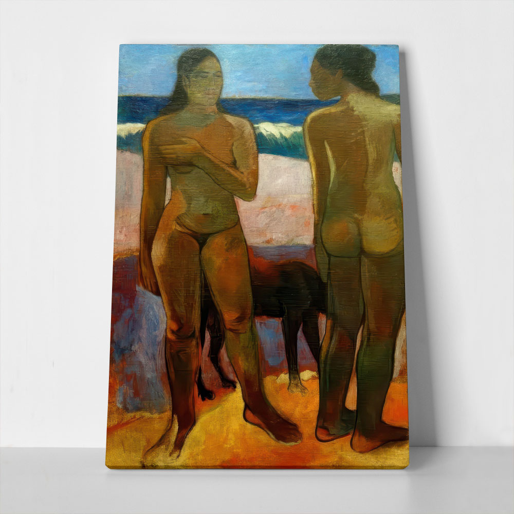 Πινακας σε καμβά PAUL GAUGUIN - TWO TAHITIAN WOMEN ON THE BEACH