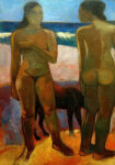 Πινακας σε καμβά PAUL GAUGUIN - TWO TAHITIAN WOMEN ON THE BEACH