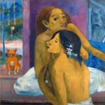 Πίνακας σε καμβά PAUL GAUGUIN - TWO WOMEN WITH FLOWERED HAIR