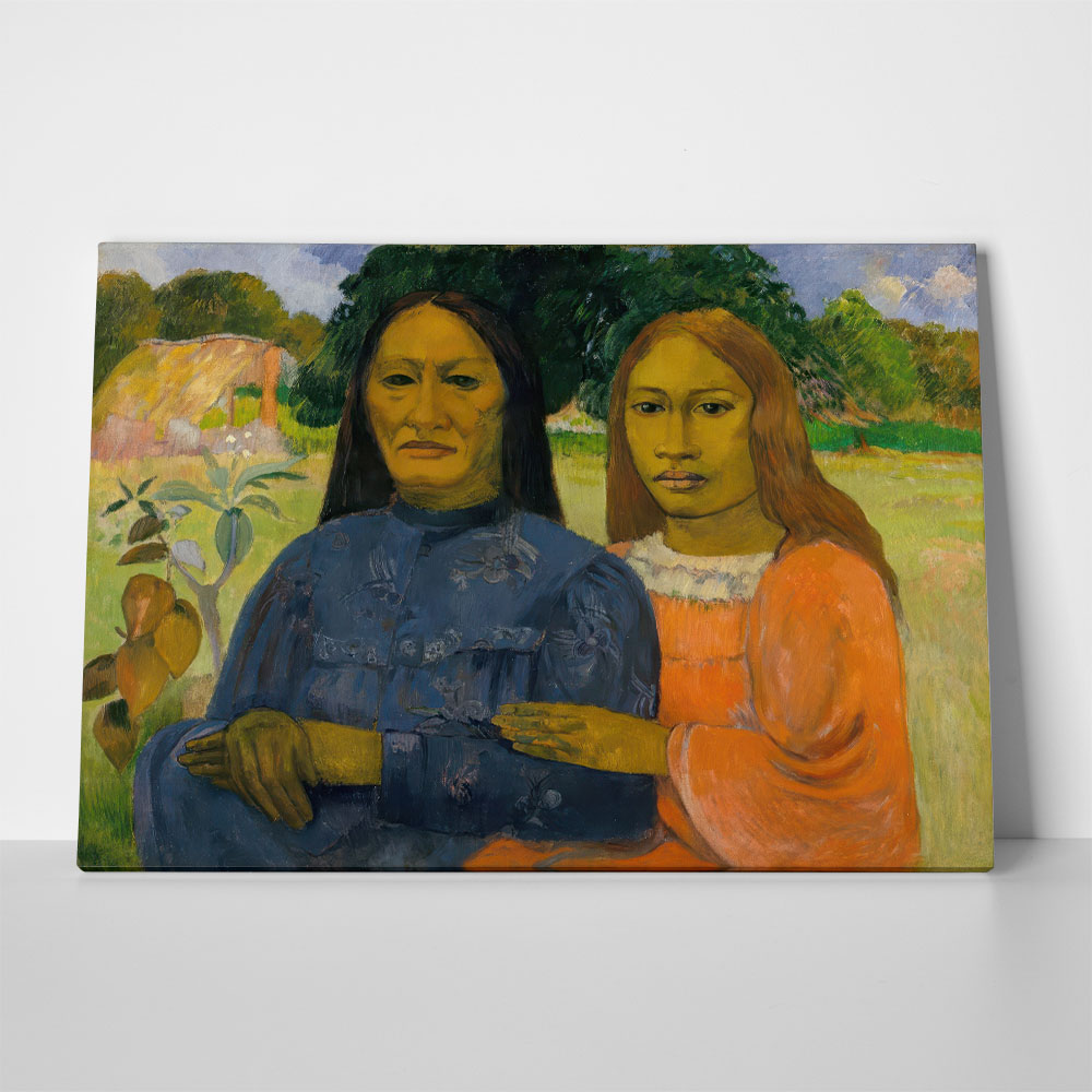 Πινακας σε καμβά PAUL GAUGUIN - TWO WOMEN