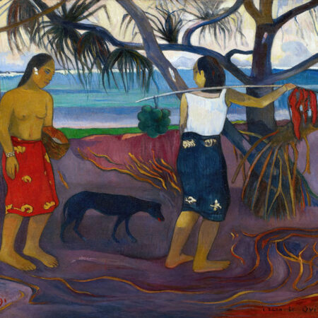 Πινακας σε καμβά PAUL GAUGUIN - UNDER THE PANDANUS - Paul Gauguin Sticky 5