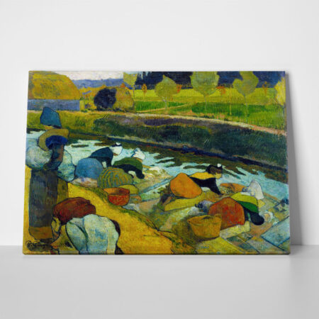 Πινακας σε καμβά PAUL GAUGUIN - WASHERWOMEN AT THE ROUBINE DU ROI CANA