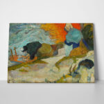 Πινακας σε καμβά PAUL GAUGUIN - WASHERWOMEN IN ARLES