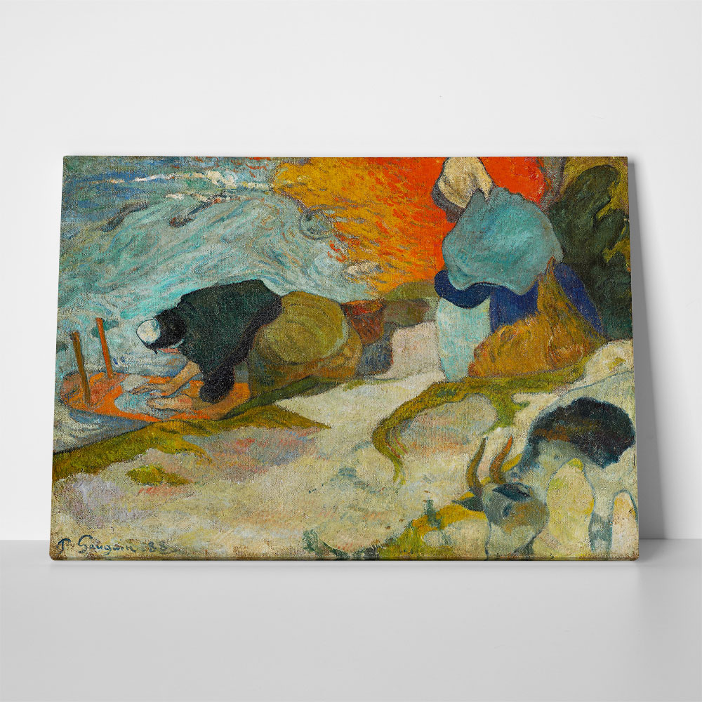 Πινακας σε καμβά PAUL GAUGUIN - WASHERWOMEN IN ARLES