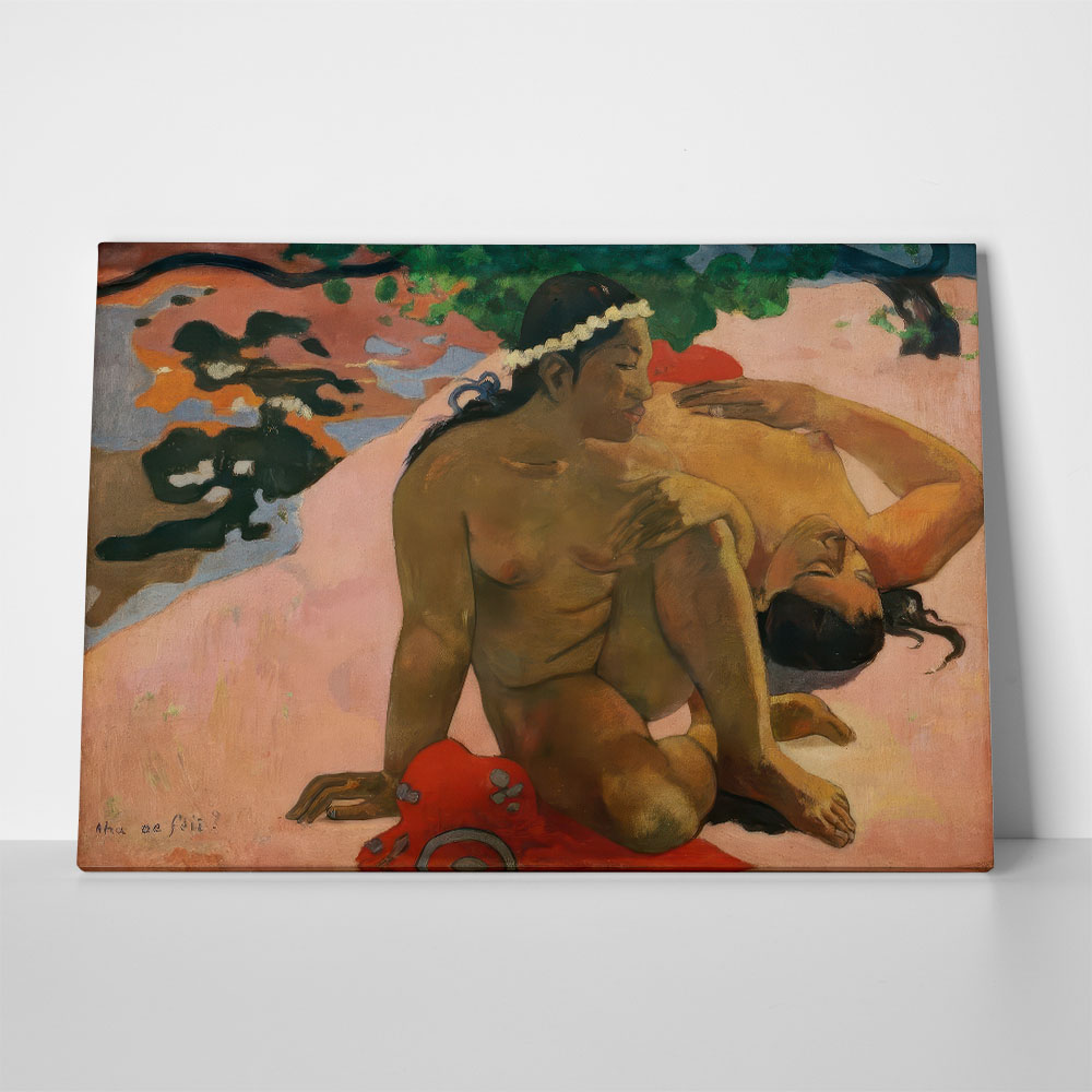 Πινακας σε καμβά PAUL GAUGUIN - WHAT ARE YOU JEALOUS