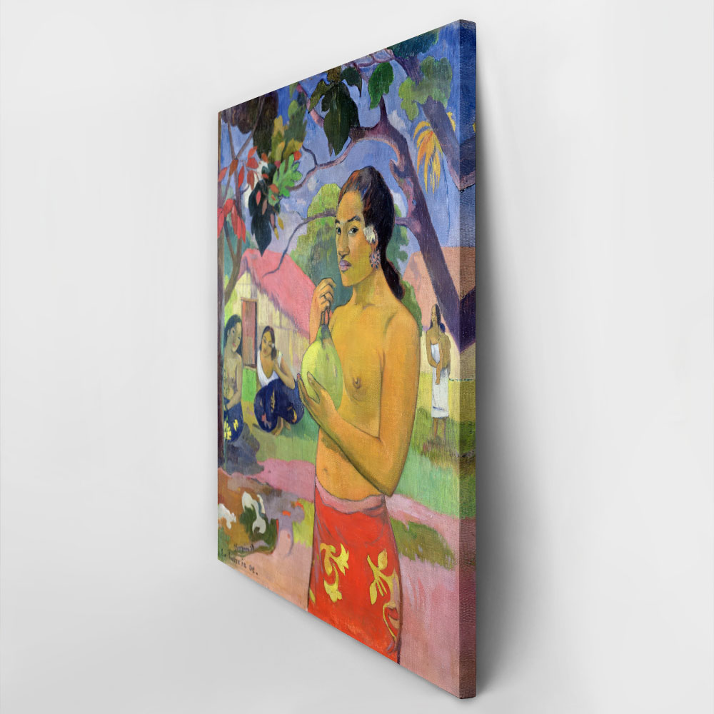 Πινακας σε καμβά PAUL GAUGUIN - WOMAN HOLDING A FRUIT