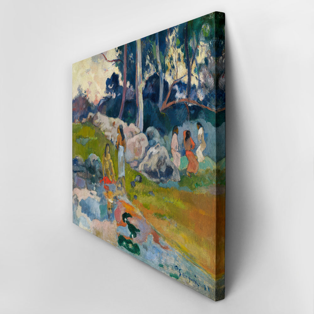 Πινακας σε καμβά PAUL GAUGUIN - WOMEN BY THE RIVERSIDE