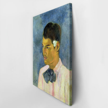 Πινακας σε καμβά PAUL GAUGUIN - YOUNG MAN WITH A FLOWER - Paul Gauguin Sticky 2