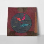 Πίνακας σε καμβά PAUL KLEE - AROUND THE FISH