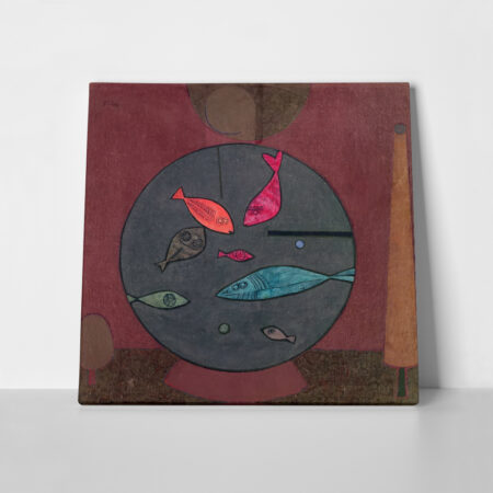Πίνακας σε καμβά PAUL KLEE - AROUND THE FISH - Paul Klee