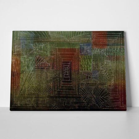 Πινακας σε καμβά PAUL KLEE - CASTLE TO BE BUILT IN THE WOODS - Paul Klee