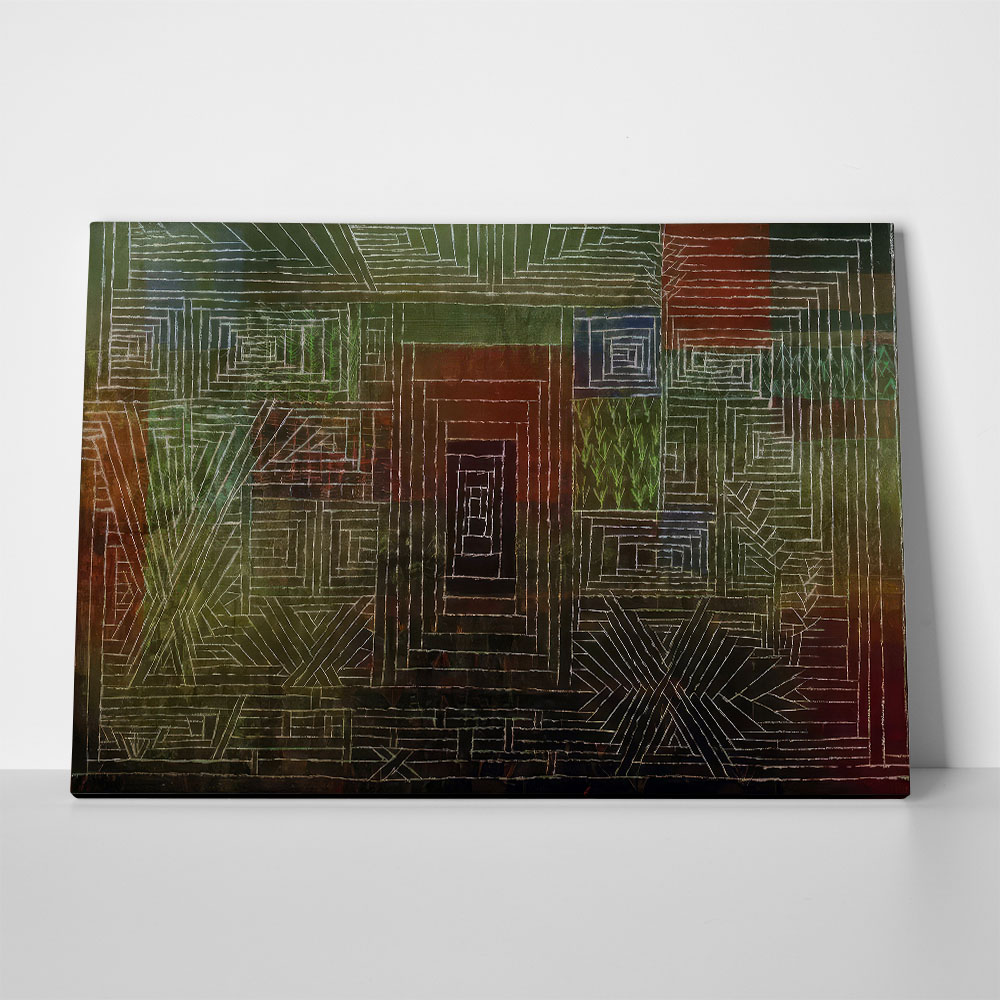 Πινακας σε καμβά PAUL KLEE - CASTLE TO BE BUILT IN THE WOODS