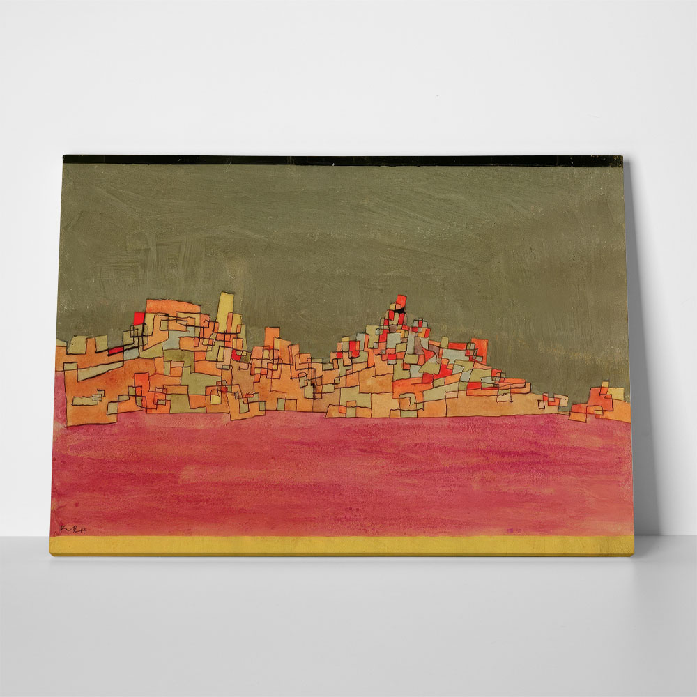 Πινακας σε καμβά PAUL KLEE - CITY ON TWO HILLS
