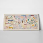 Πίνακας Πανοραμικός σε καμβά PAUL KLEE - CÔTE DE PROVENCE 7
