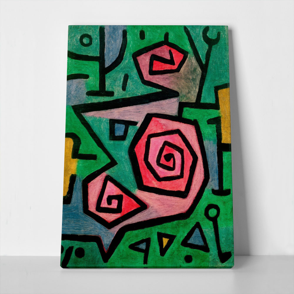 Πινακας σε καμβά PAUL KLEE - HEROIC ROSES