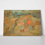Πινακας σε καμβά PAUL KLEE - LANDSCAPE WITH DONKEYS