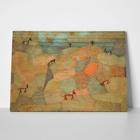 Πινακας σε καμβά PAUL KLEE - LANDSCAPE WITH DONKEYS - Paul Klee